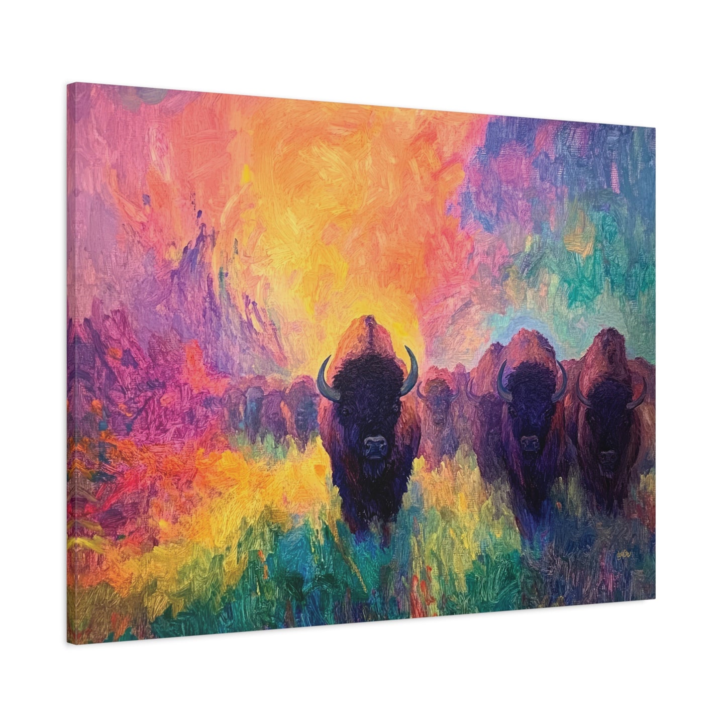 FLAMING SUNRISE BISON