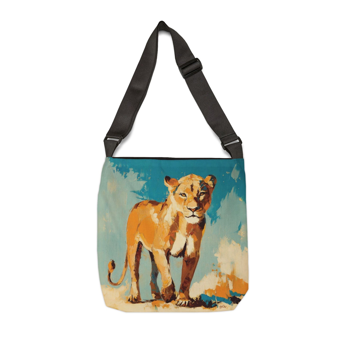 SUN DRENCHED LIONS - Adjustable Tote Bag