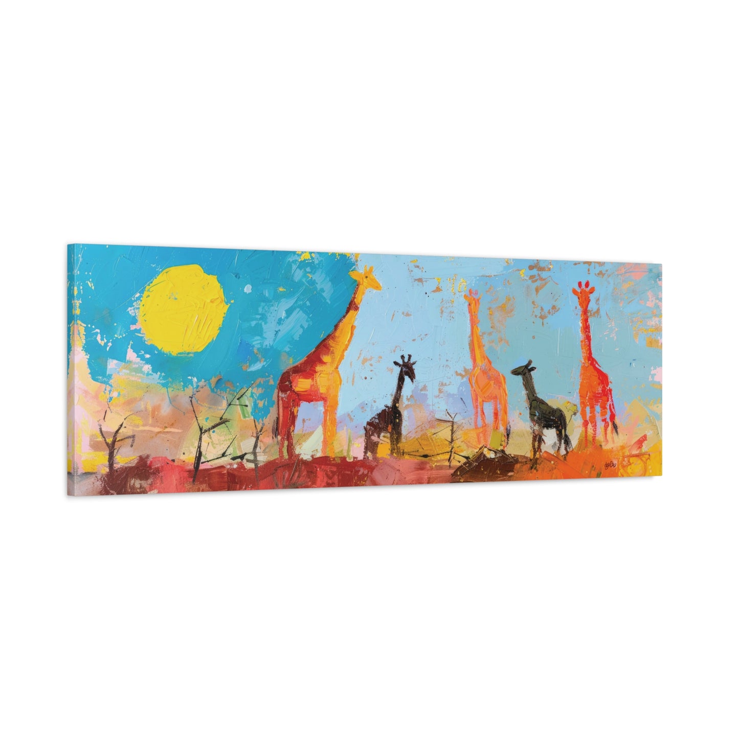 GIRAFFES ON THE SAVANNA