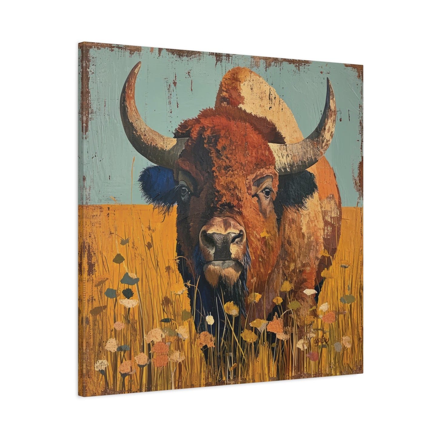 BISON IN THE MEADOW