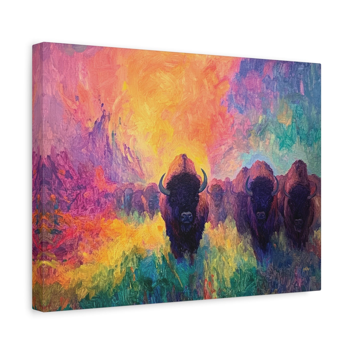 FLAMING SUNRISE BISON