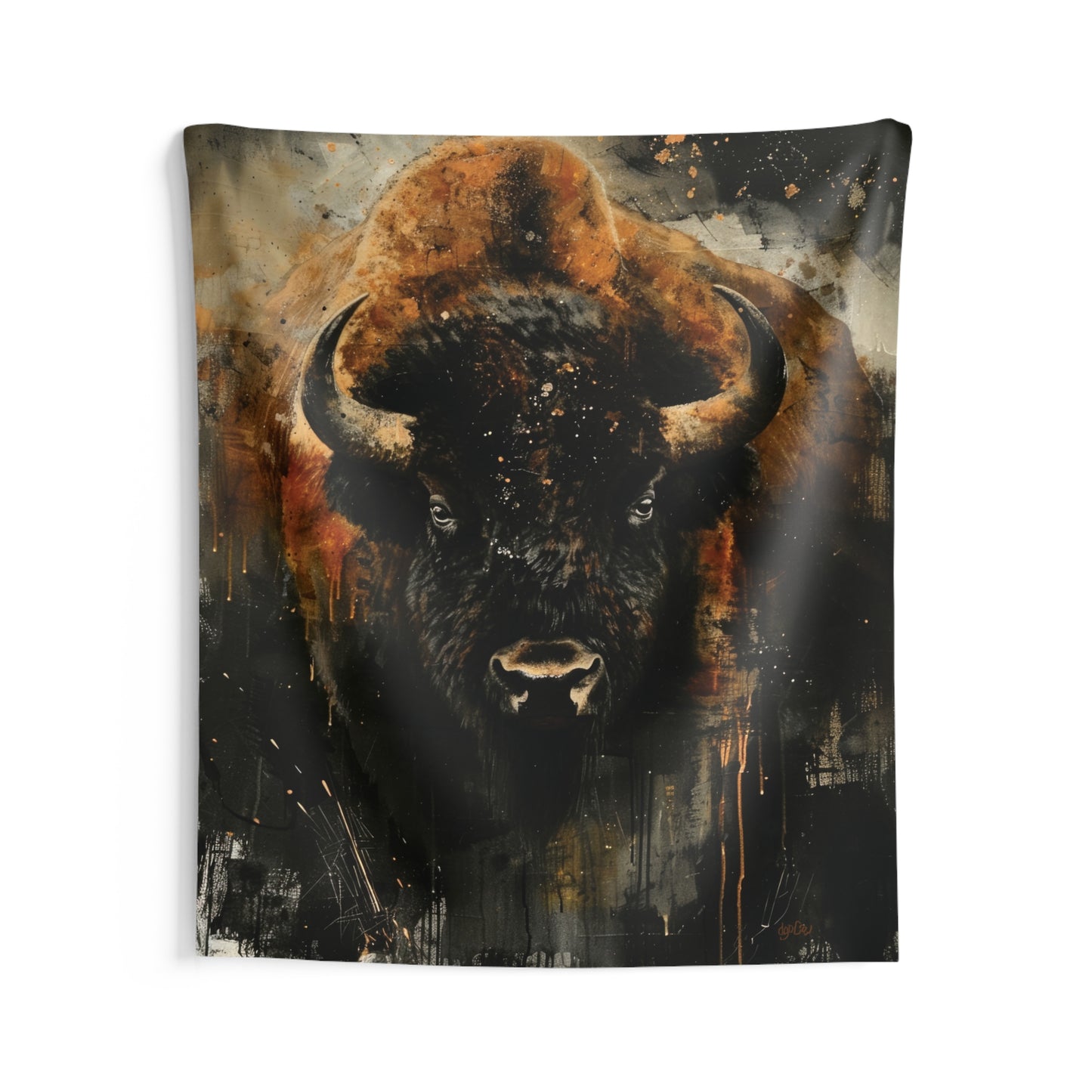 MOODY BISON - Wall Tapestry