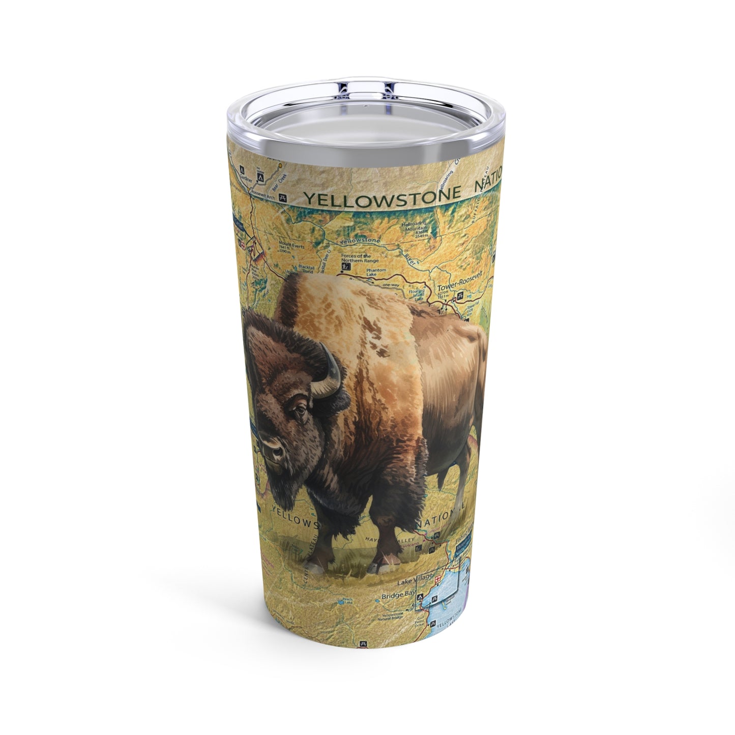 YELLOWSTONE NATIONAL PARK - BISON Tumbler 20oz