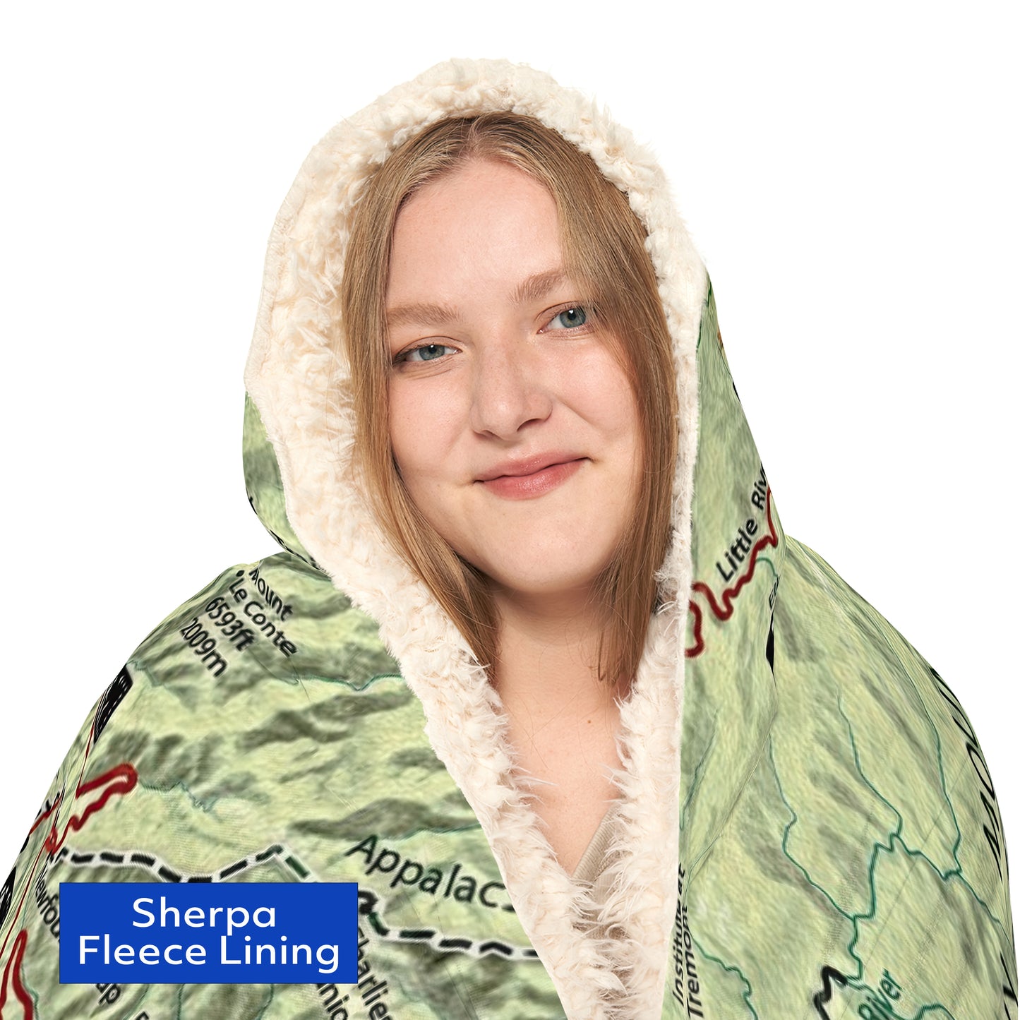 GREAT SMOKY MOUNTAINS NATIONAL PARK - Hooded Fleece Blanket