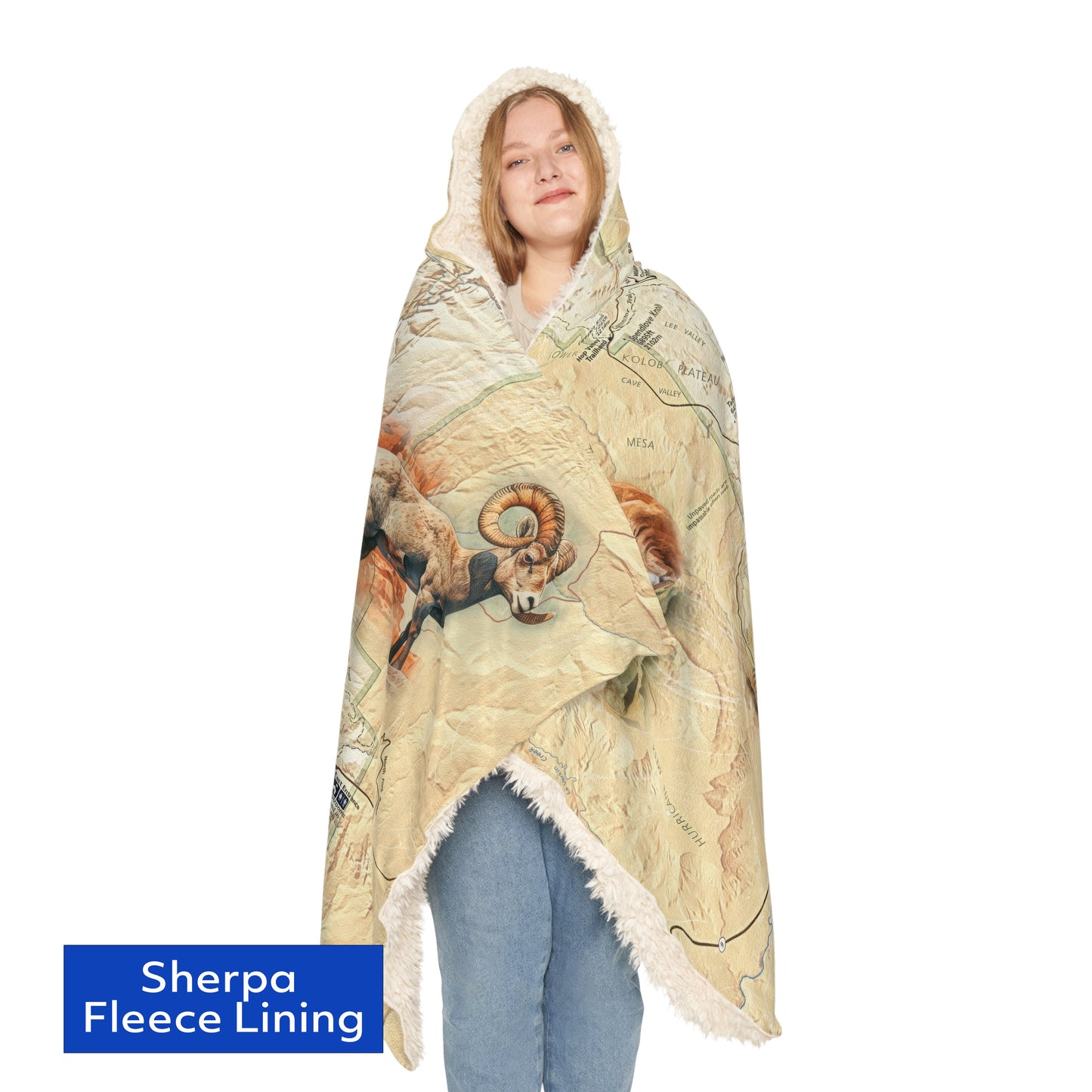 ZION NATIONAL PARK - Hooded Fleece Blanket