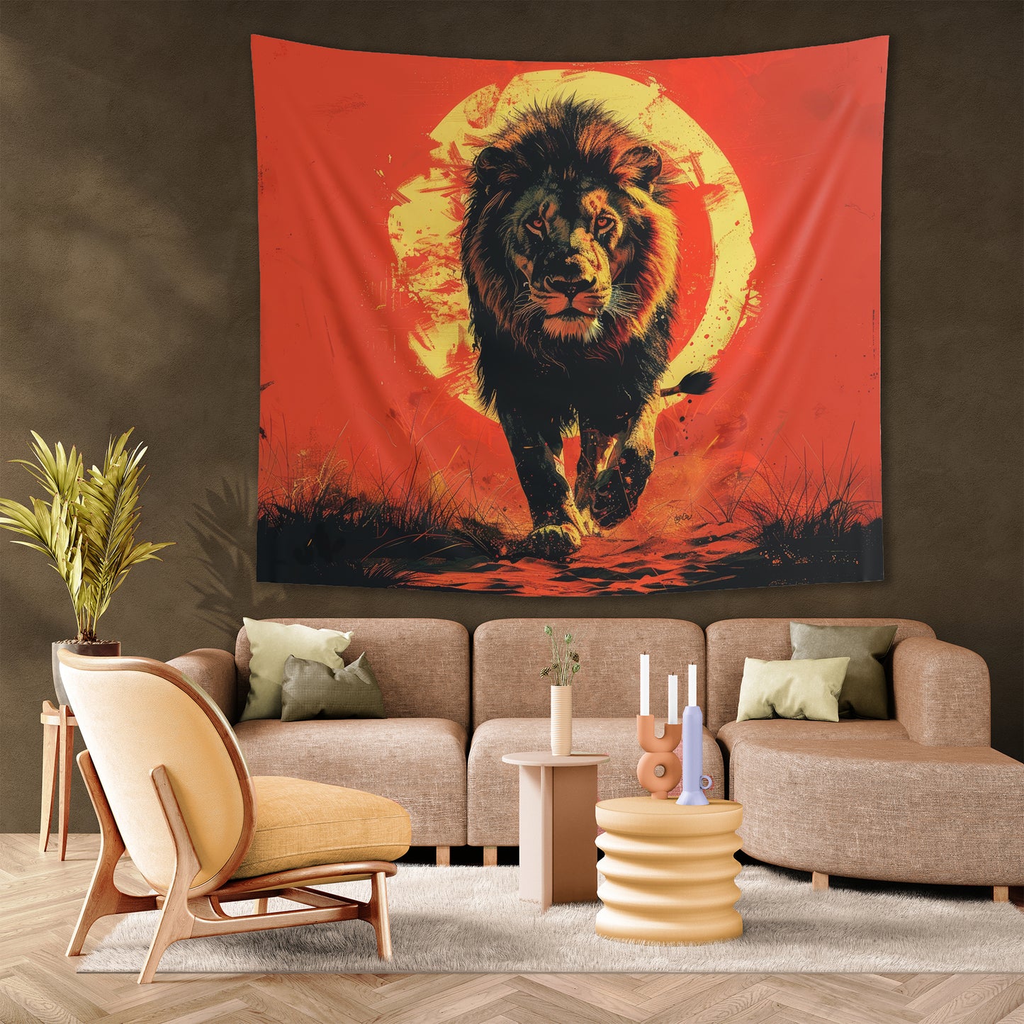 AFRICAN LION - Wall Tapestry