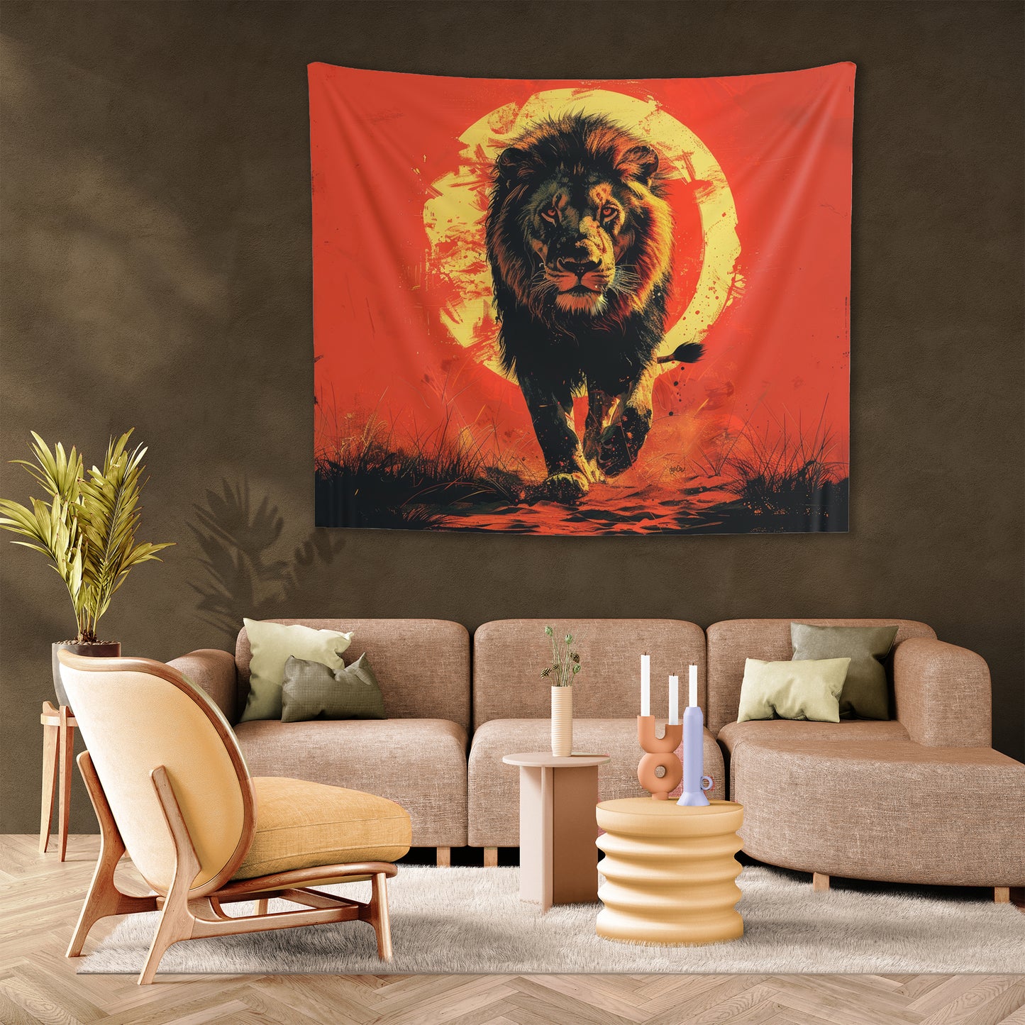 AFRICAN LION - Wall Tapestry
