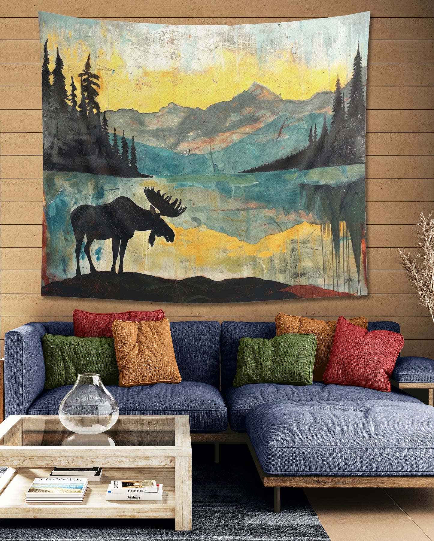 ATMOSPHERIC MOOSE - Wall Tapestry