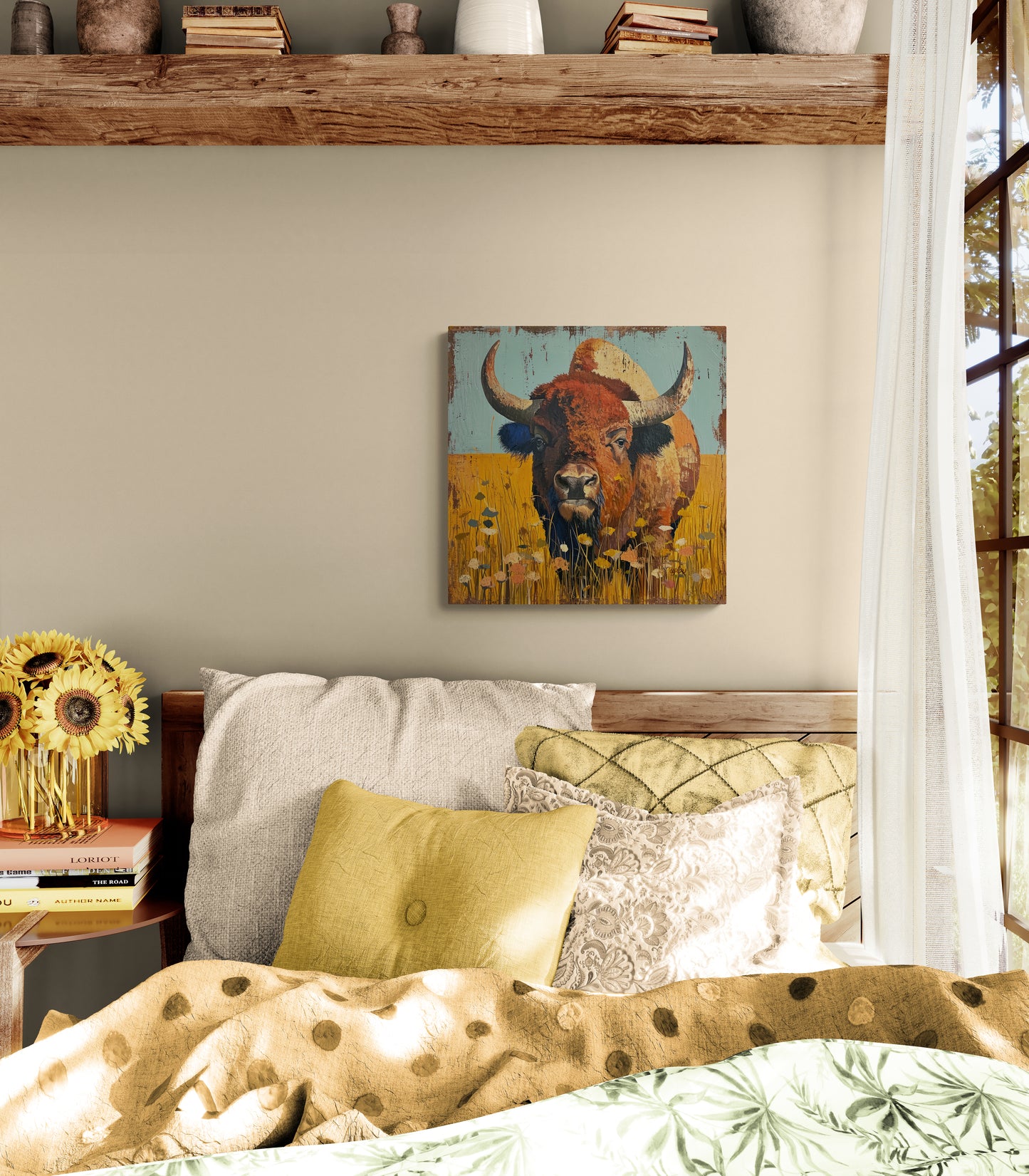 BISON IN THE MEADOW