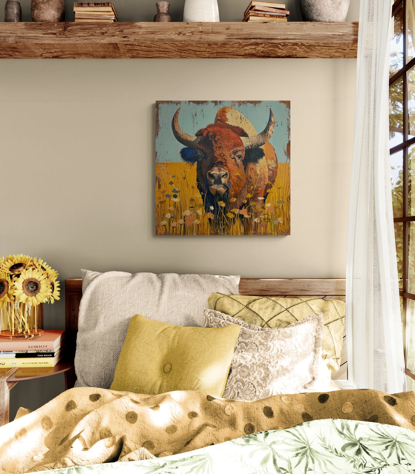 BISON IN THE MEADOW