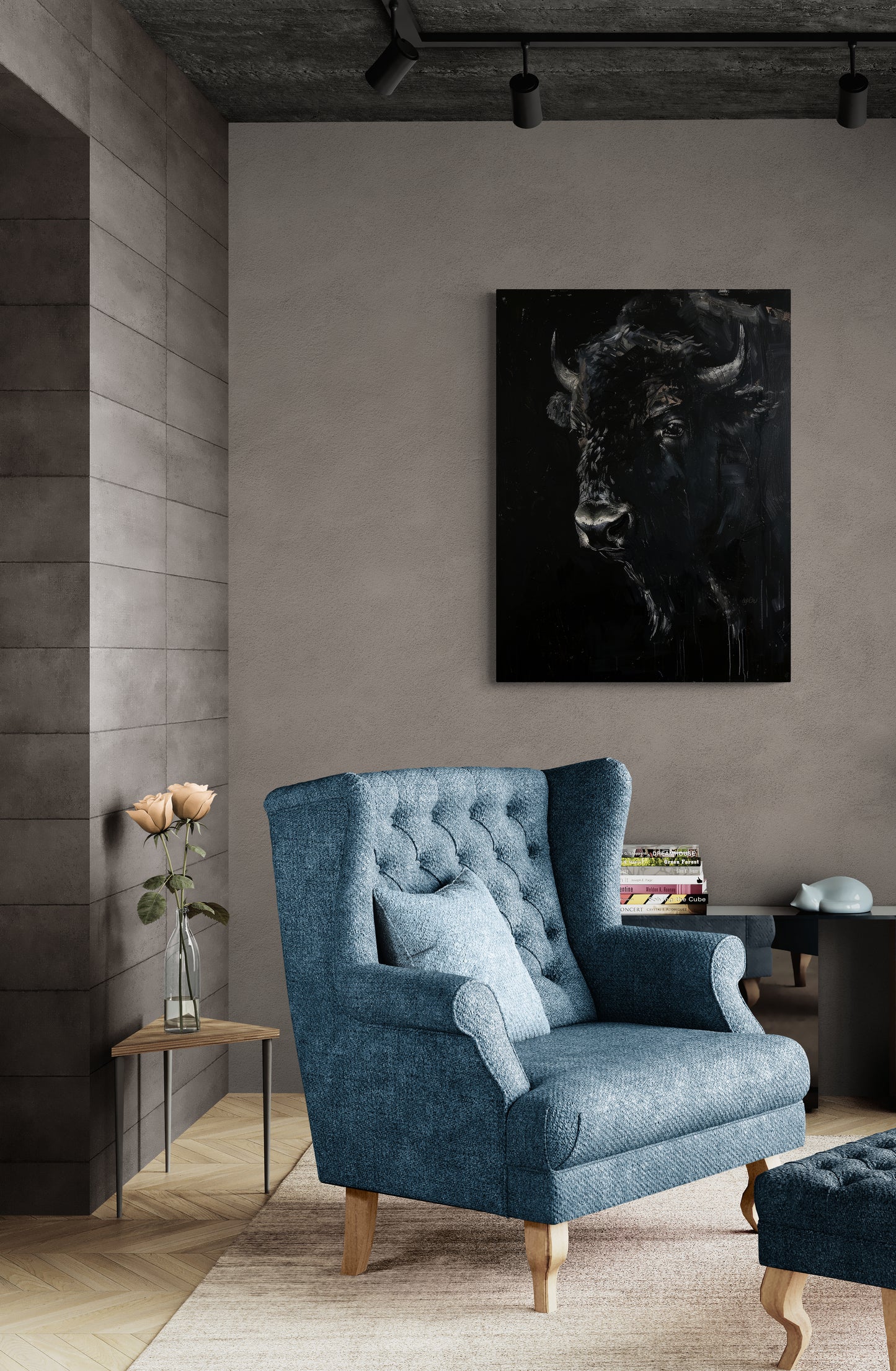 BROODING BISON