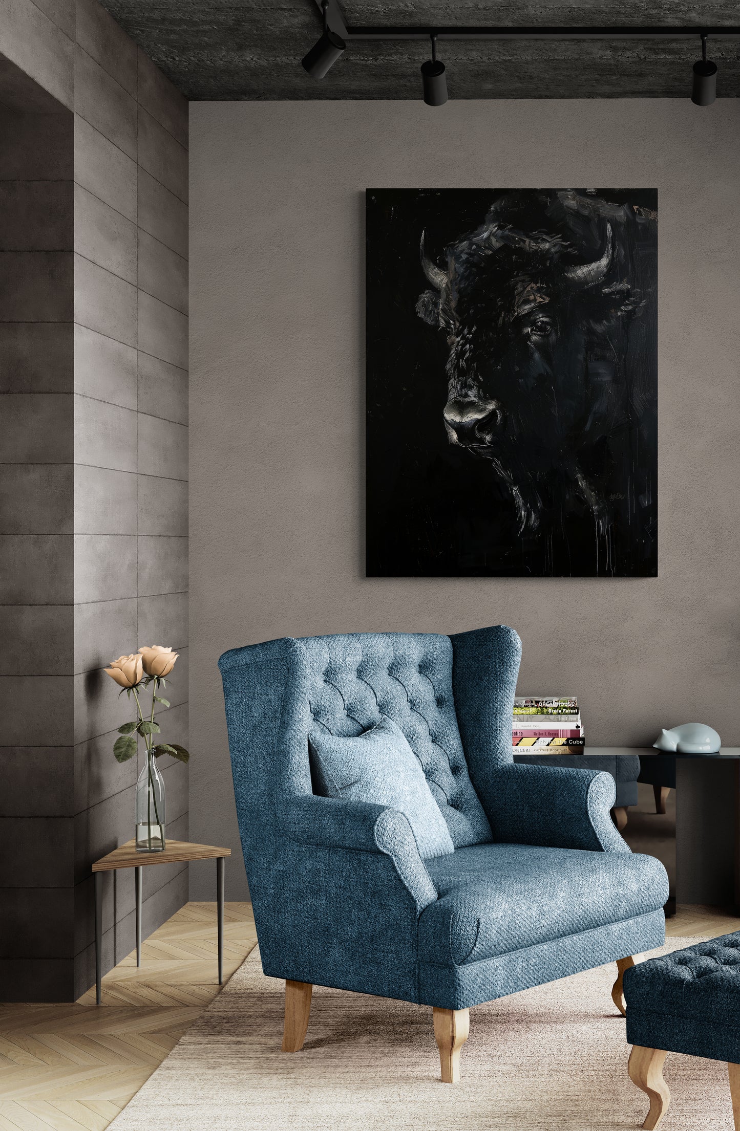 BROODING BISON