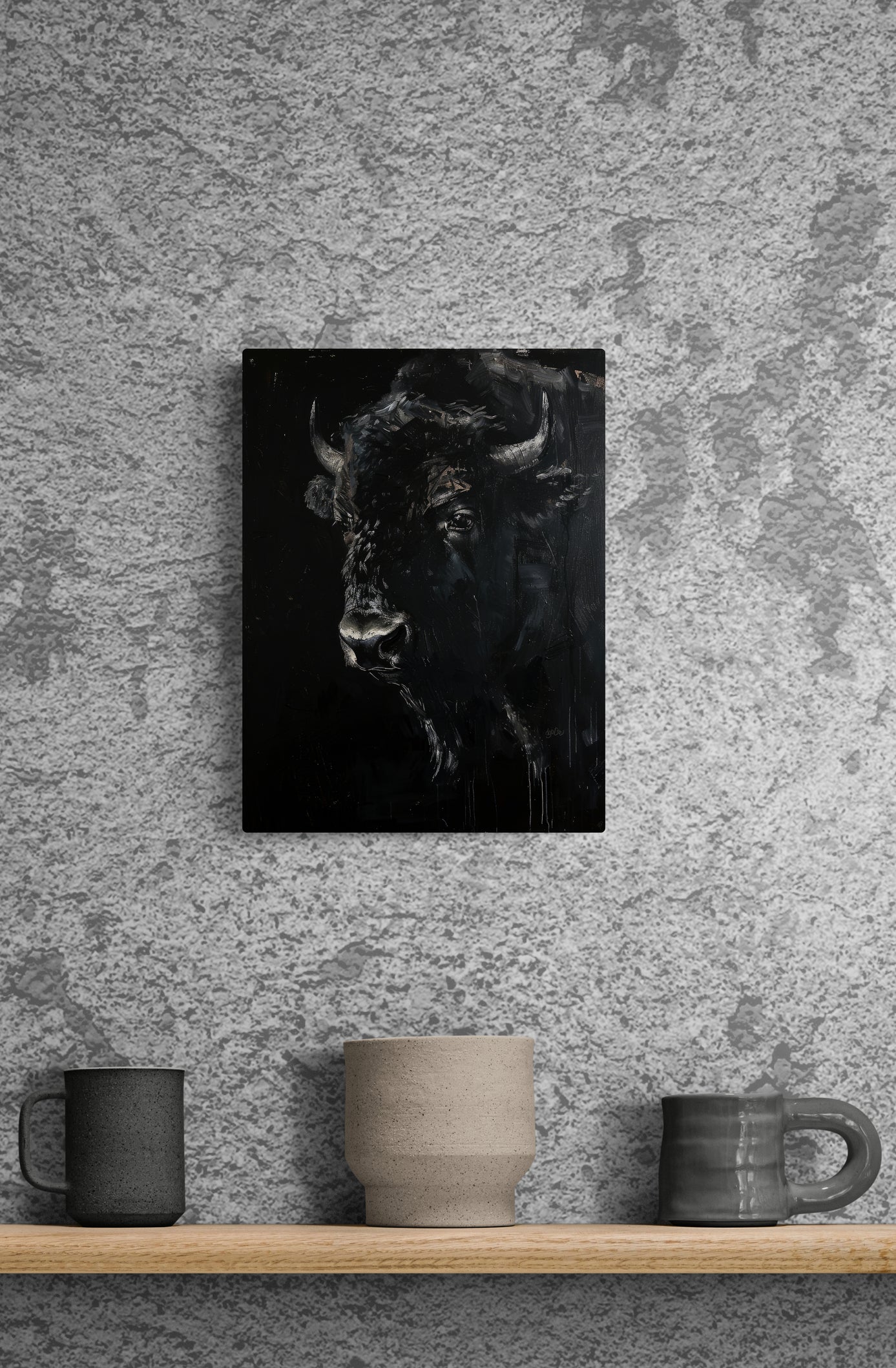BROODING BISON