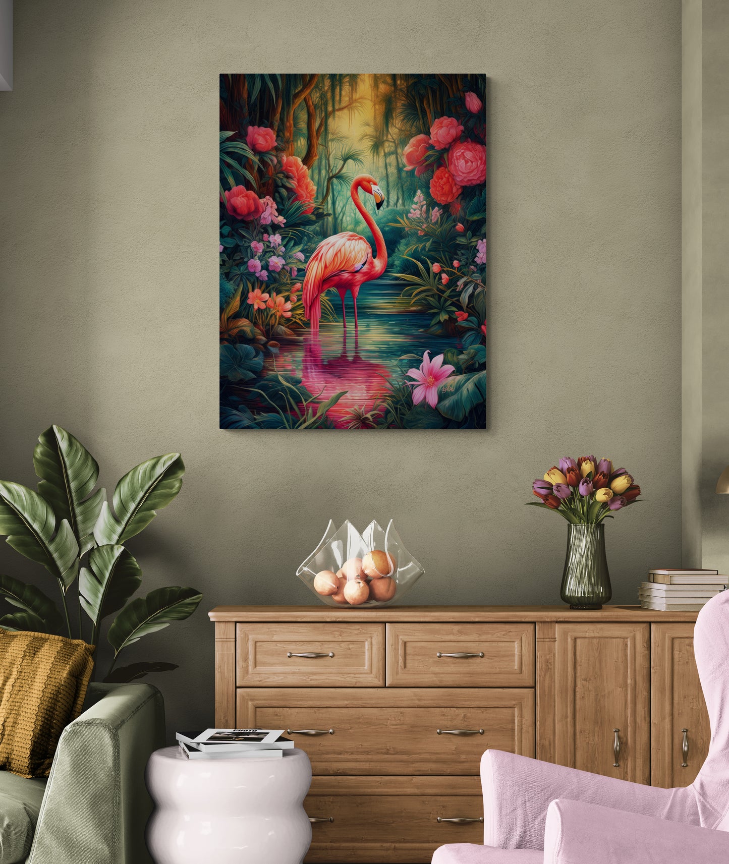 FLAMINGO TROPICAL BLOOM