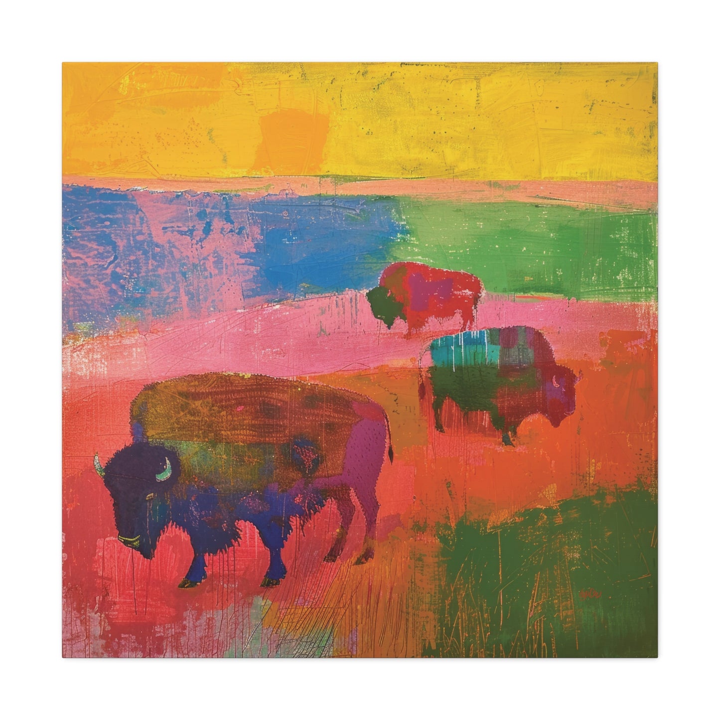 PATCHWORK PRAIRIE BISON