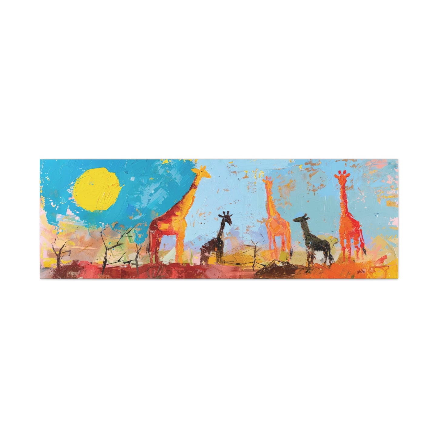 GIRAFFES ON THE SAVANNA