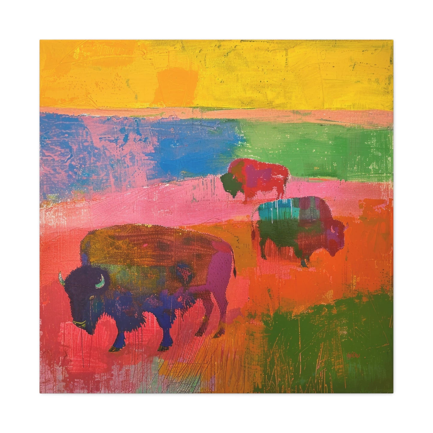 PATCHWORK PRAIRIE BISON