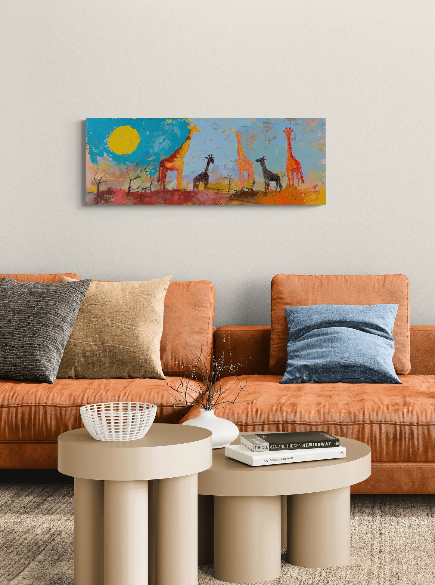 GIRAFFES ON THE SAVANNA