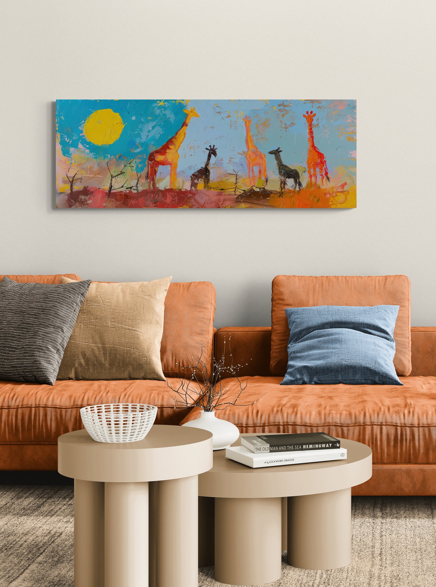 GIRAFFES ON THE SAVANNA