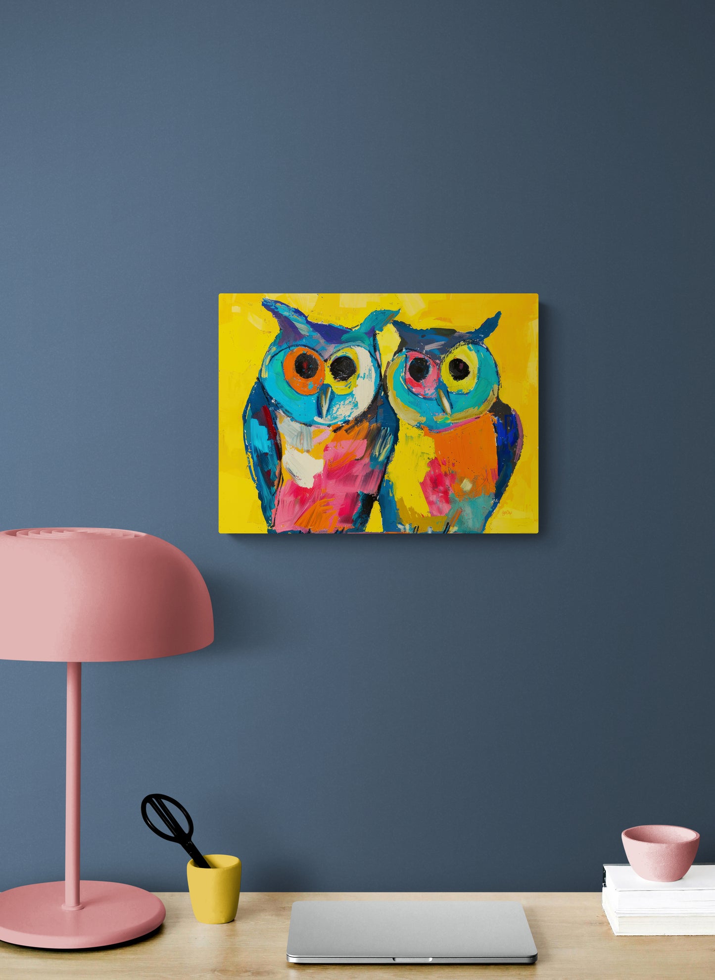 GREAT HORNED OWLS – COLOR SPLASH