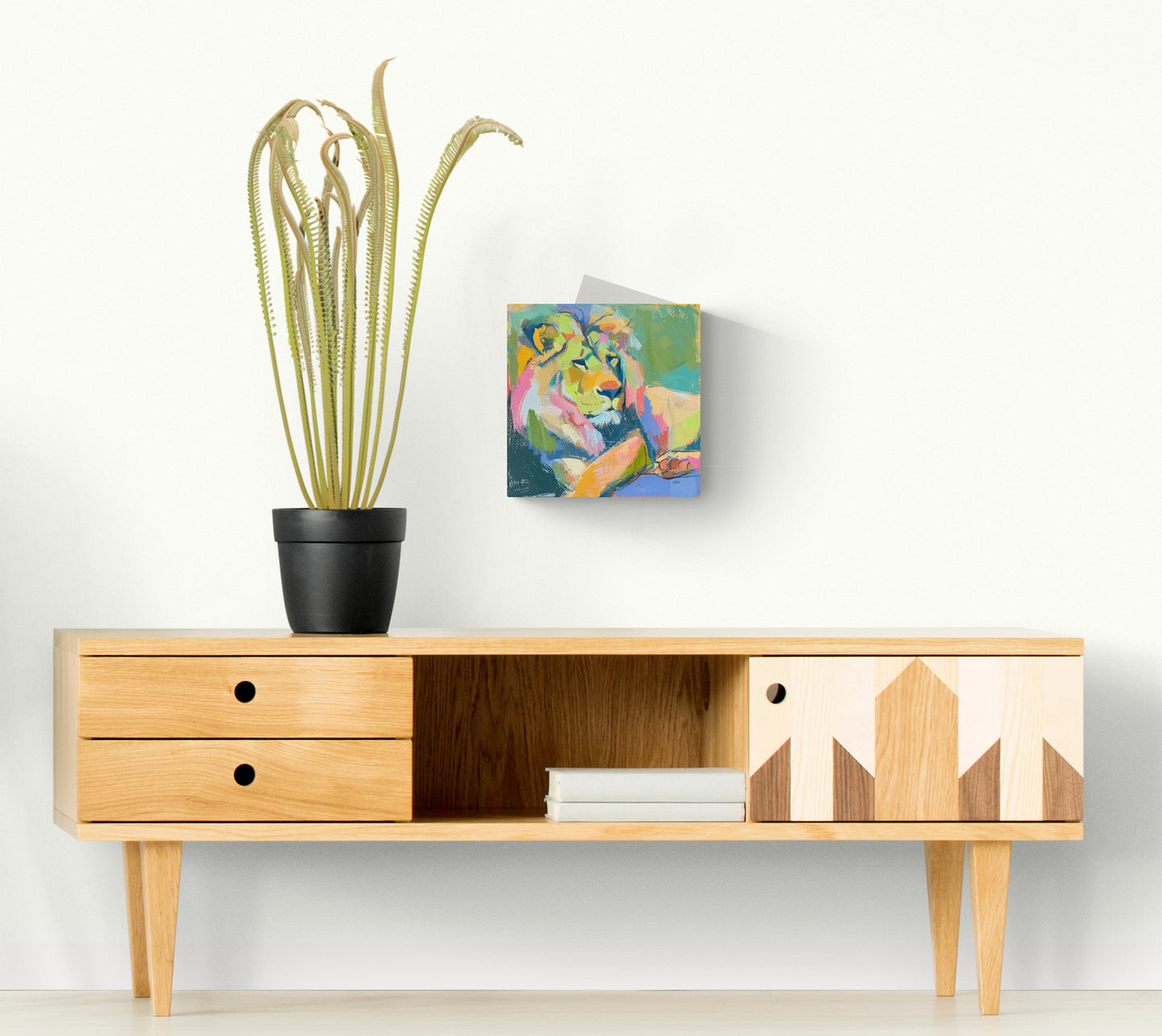 LOUNGING LION