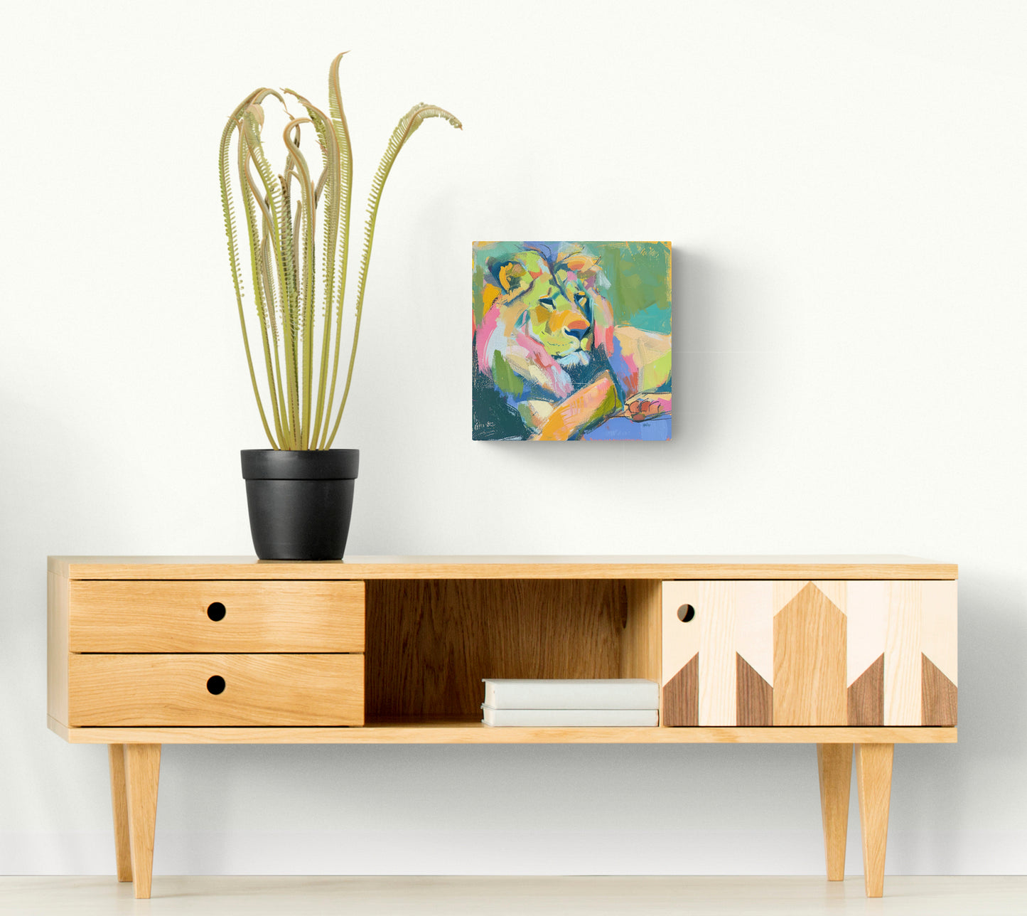 LOUNGING LION