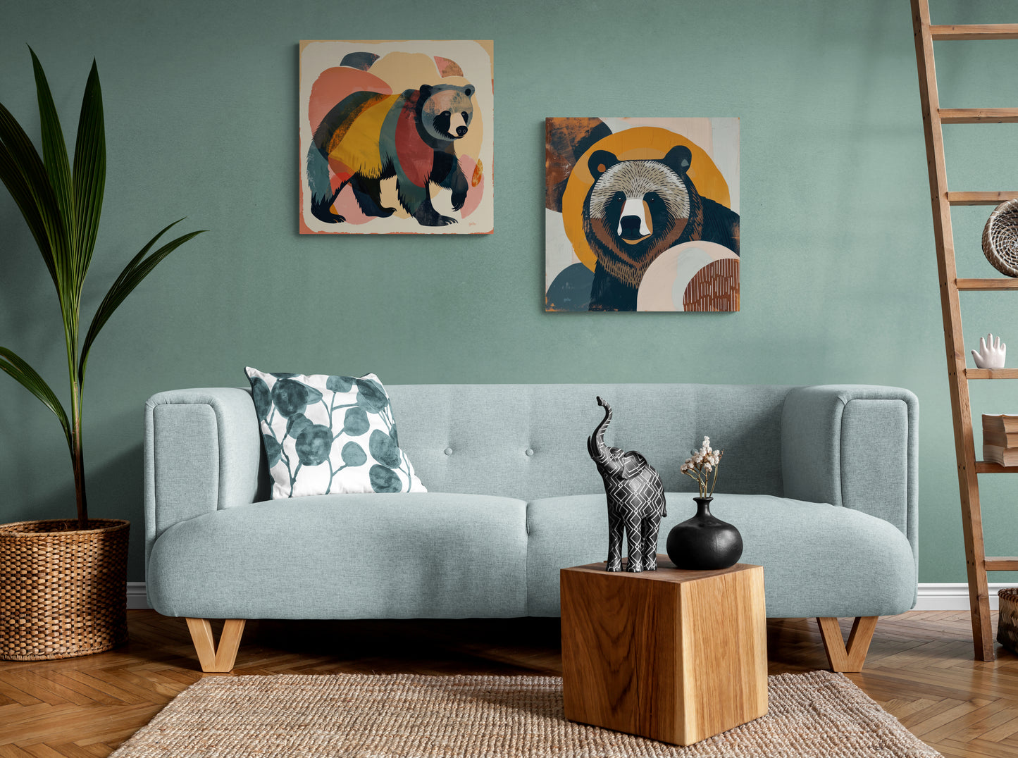 BROWN BEAR - MID CENTURY -2