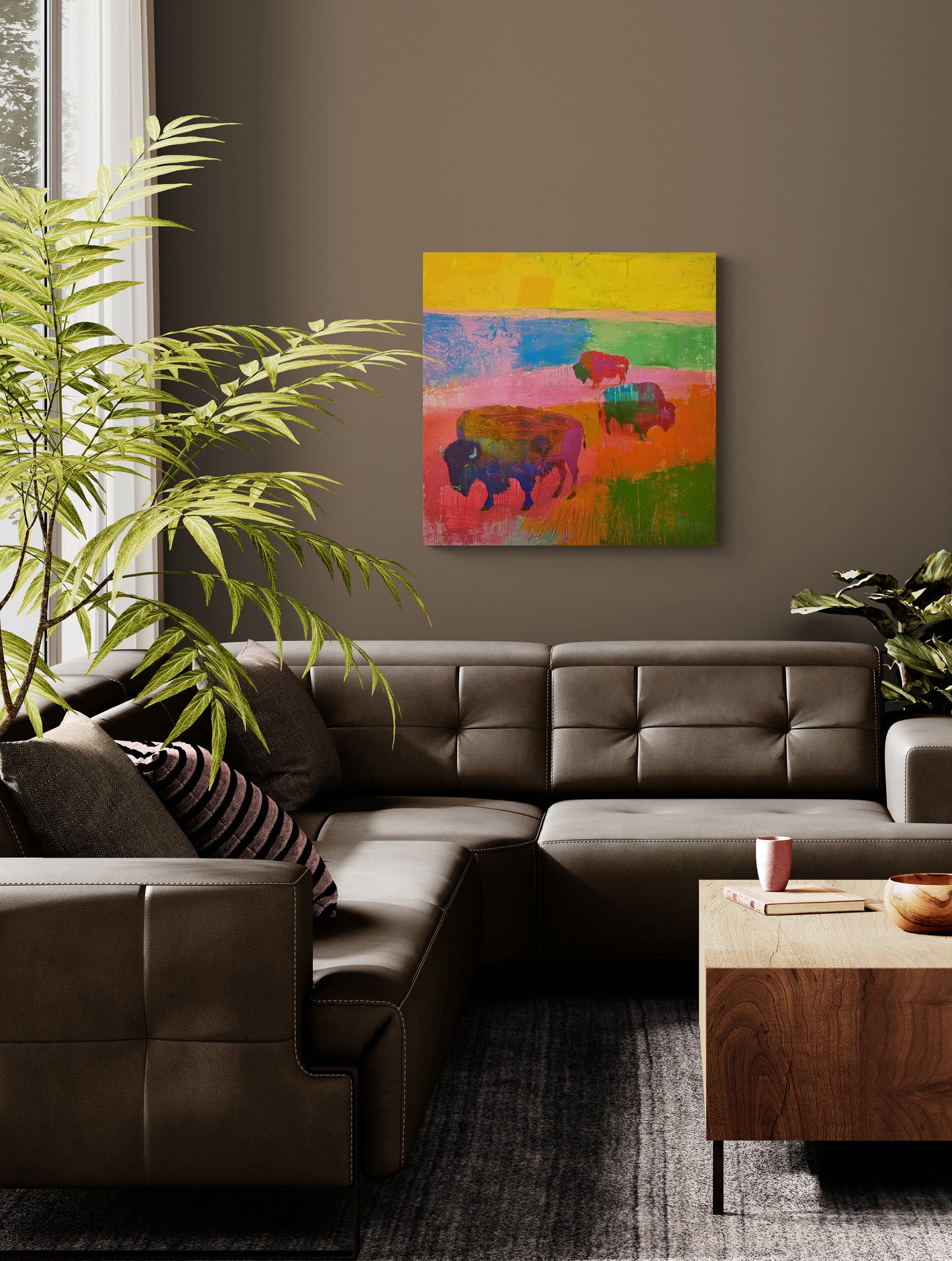 PATCHWORK PRAIRIE BISON
