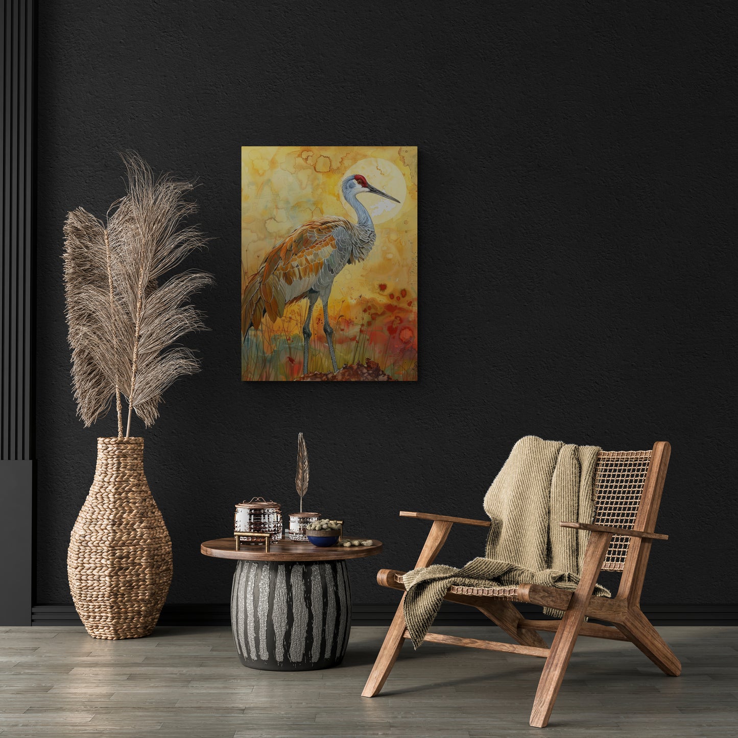 SANDHILL CRANE GLOWING
