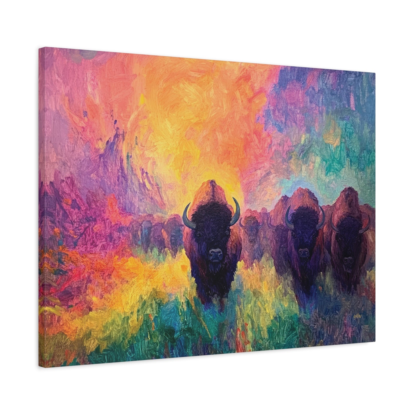 FLAMING SUNRISE BISON