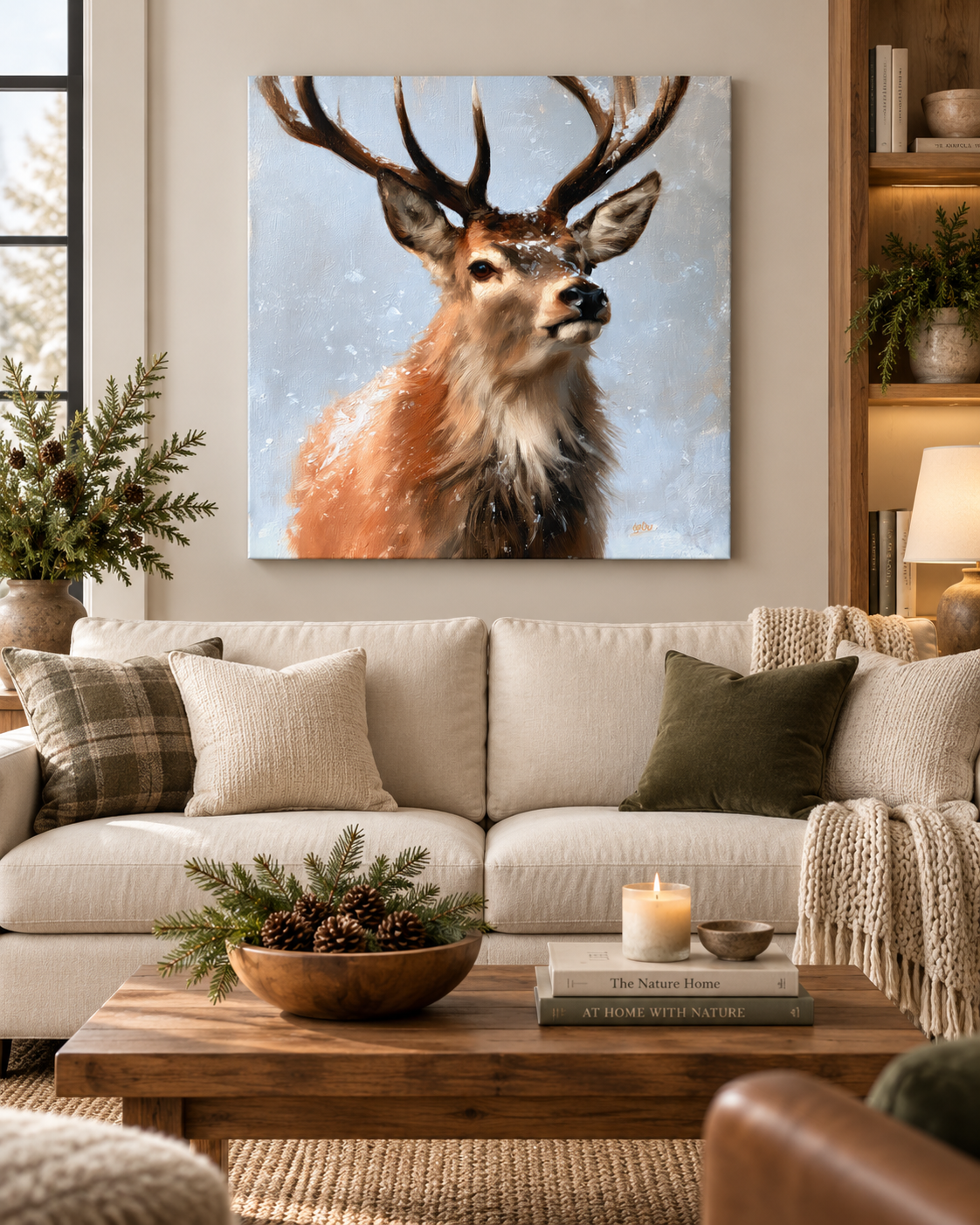 SNOWY DEER