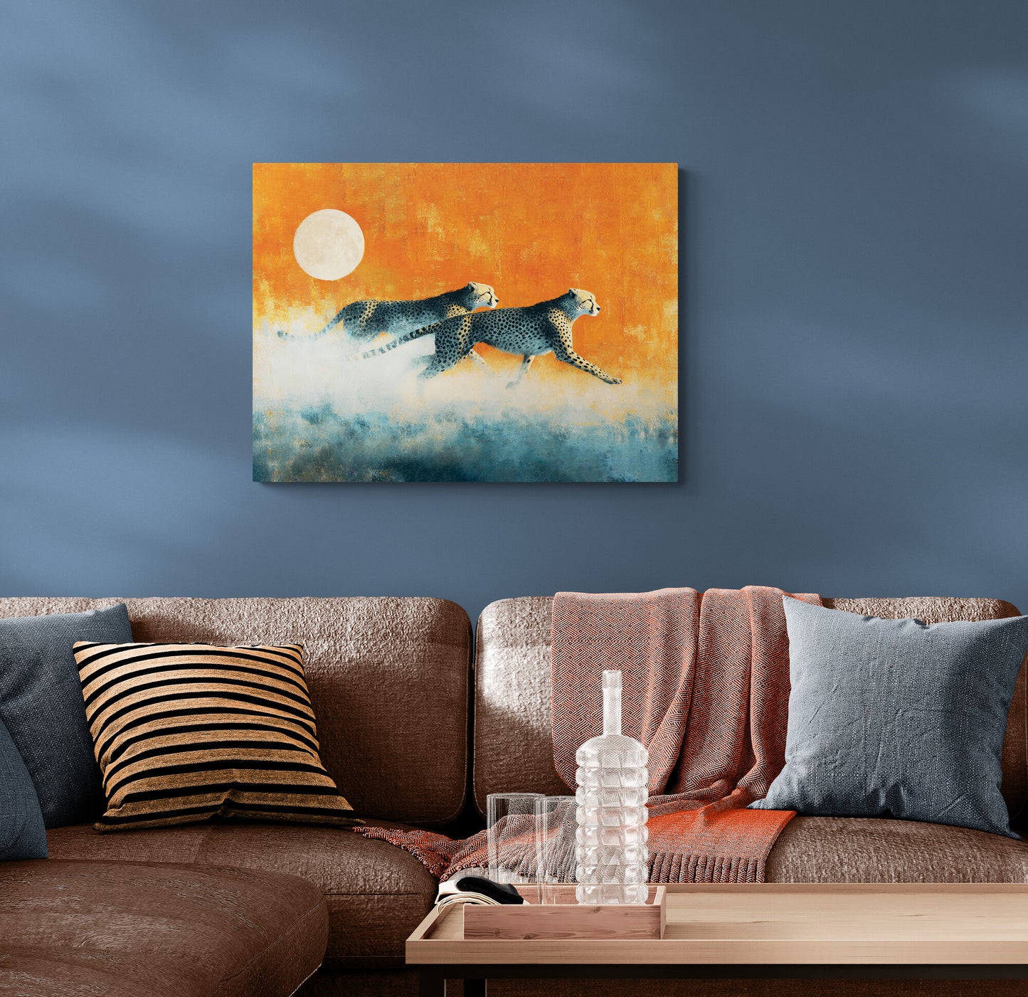 SUNRISE, FULL MOON CHEETAHS