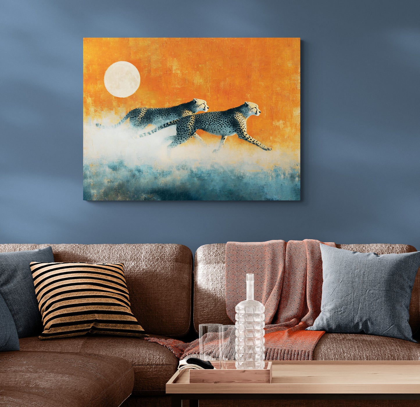 SUNRISE, FULL MOON CHEETAHS