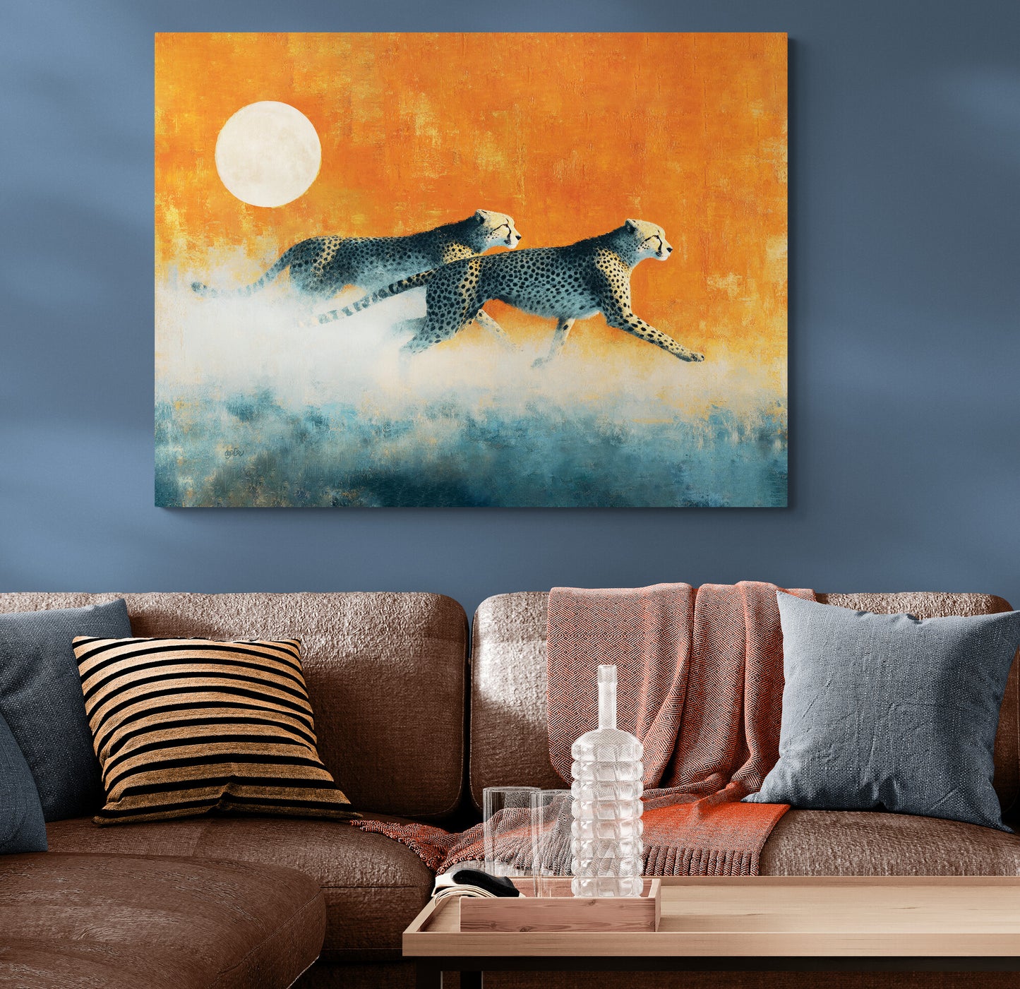 SUNRISE, FULL MOON CHEETAHS