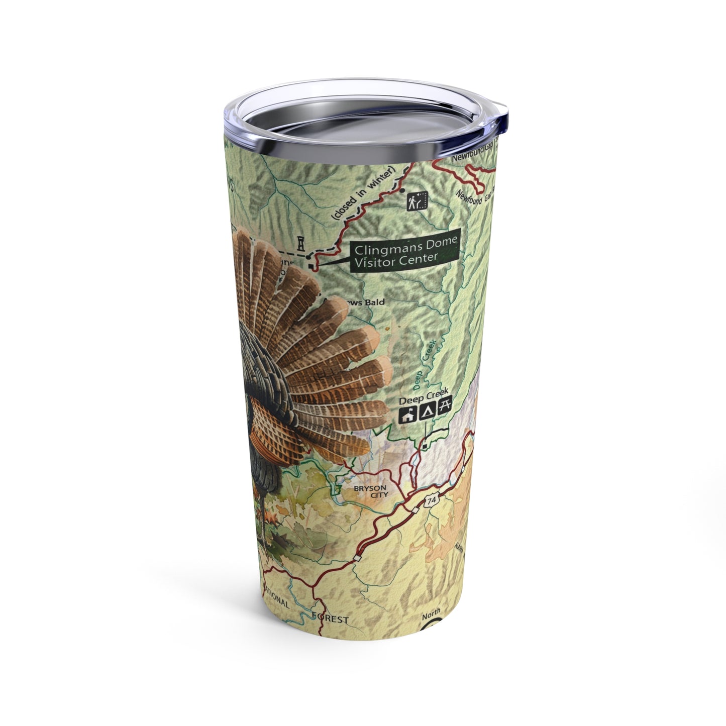 GREAT SMOKY MOUNTAINS NATIONAL PARK -  WILD TURKEY Tumbler 20oz