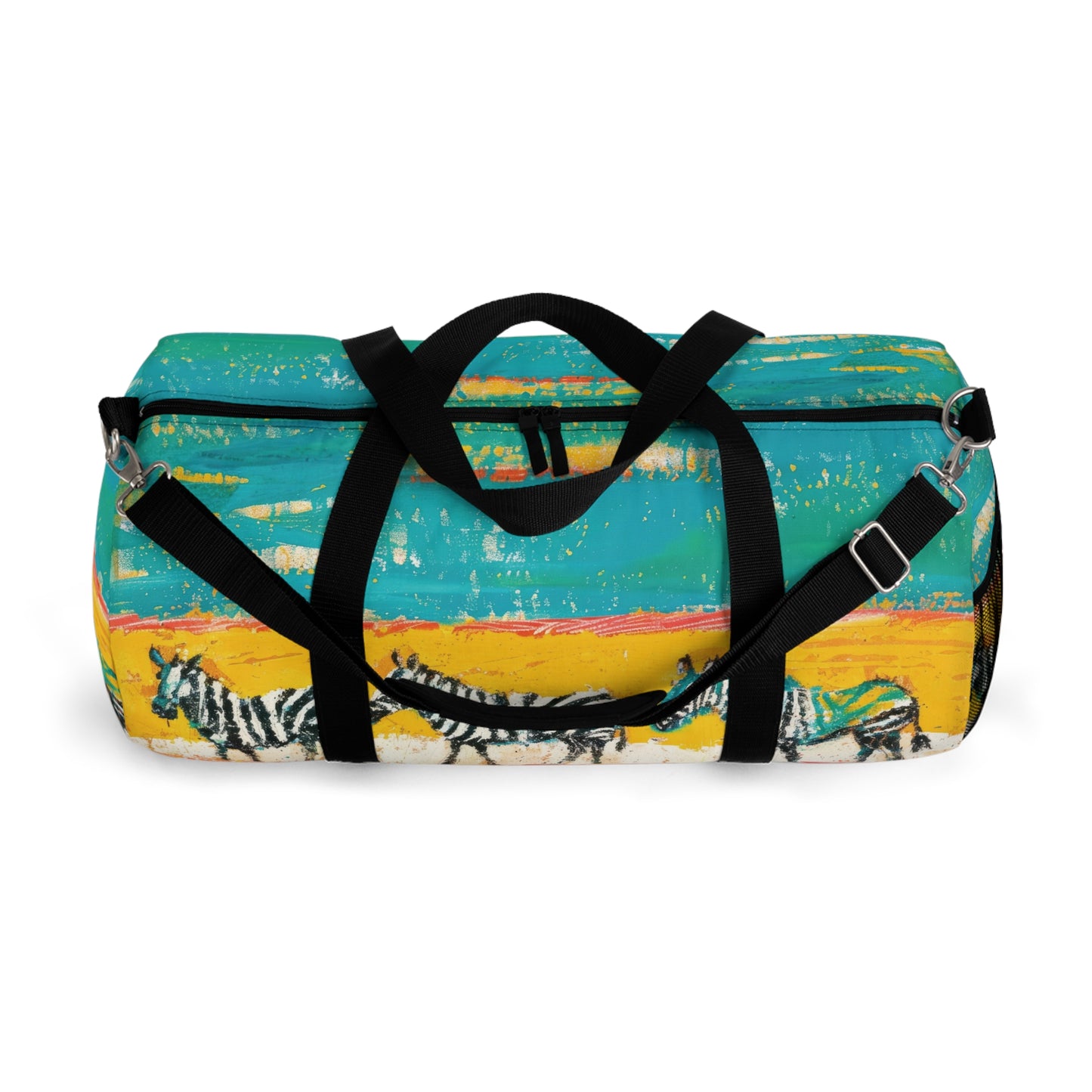 CRAYON PAINT ZEBRAS  - DUFFLE