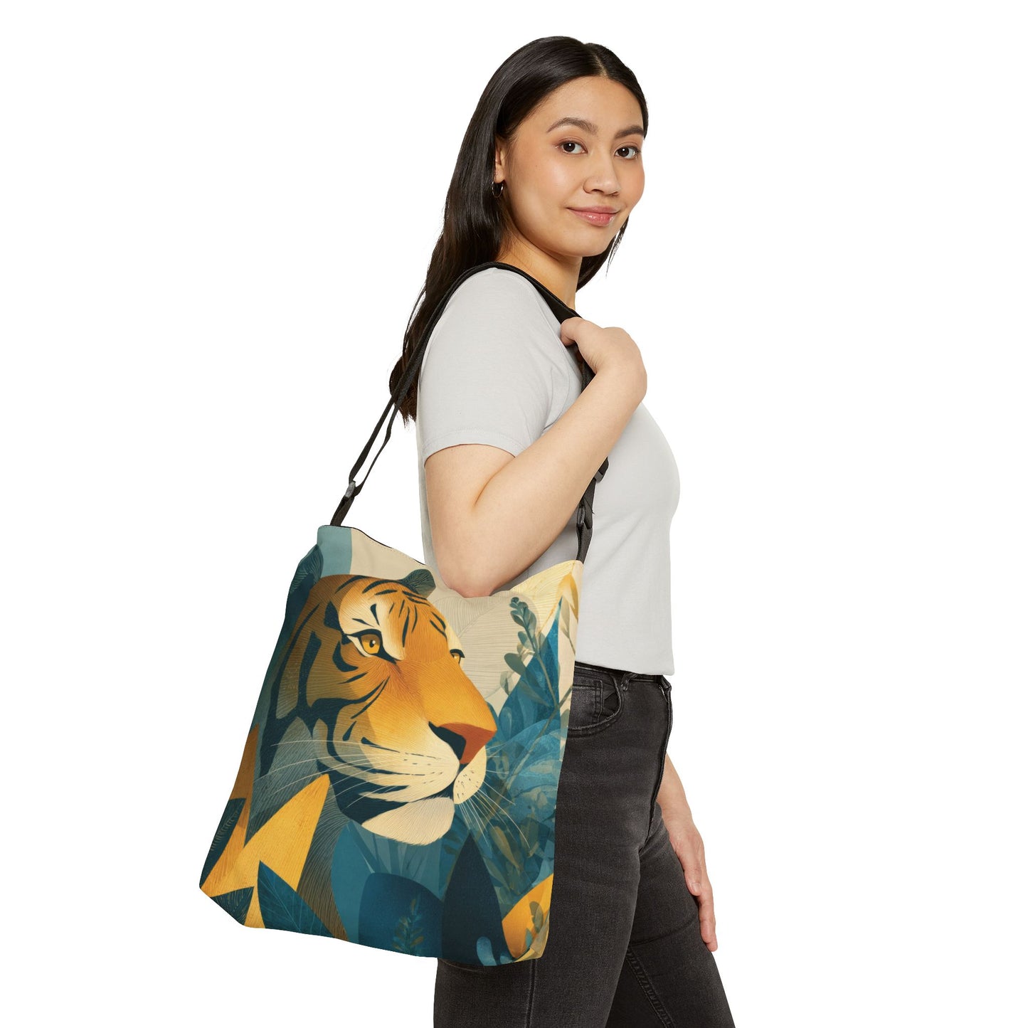 RETRO TIGER - Adjustable Tote Bag