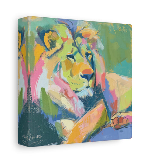LOUNGING LION