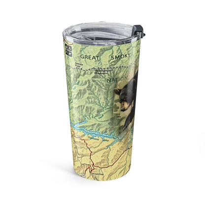 GREAT SMOKY MOUNTAINS NATIONAL PARK -  BLACK BEAR Tumbler 20oz
