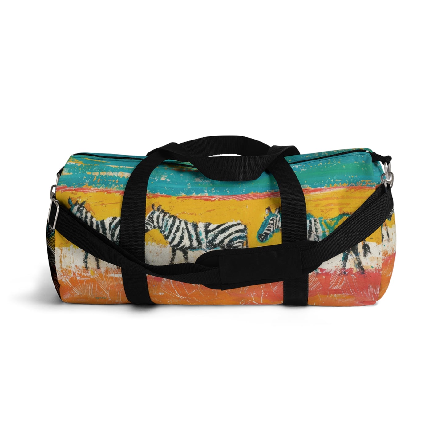 CRAYON PAINT ZEBRAS  - DUFFLE