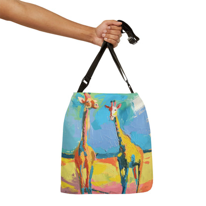 COLORFUL GIRAFFES – Adjustable Tote Bag