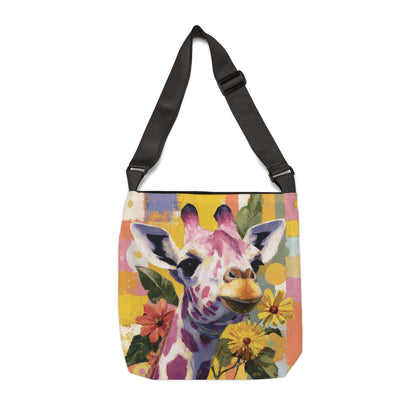 GIRAFFE COLOR SPREE  - Adjustable Tote Bag
