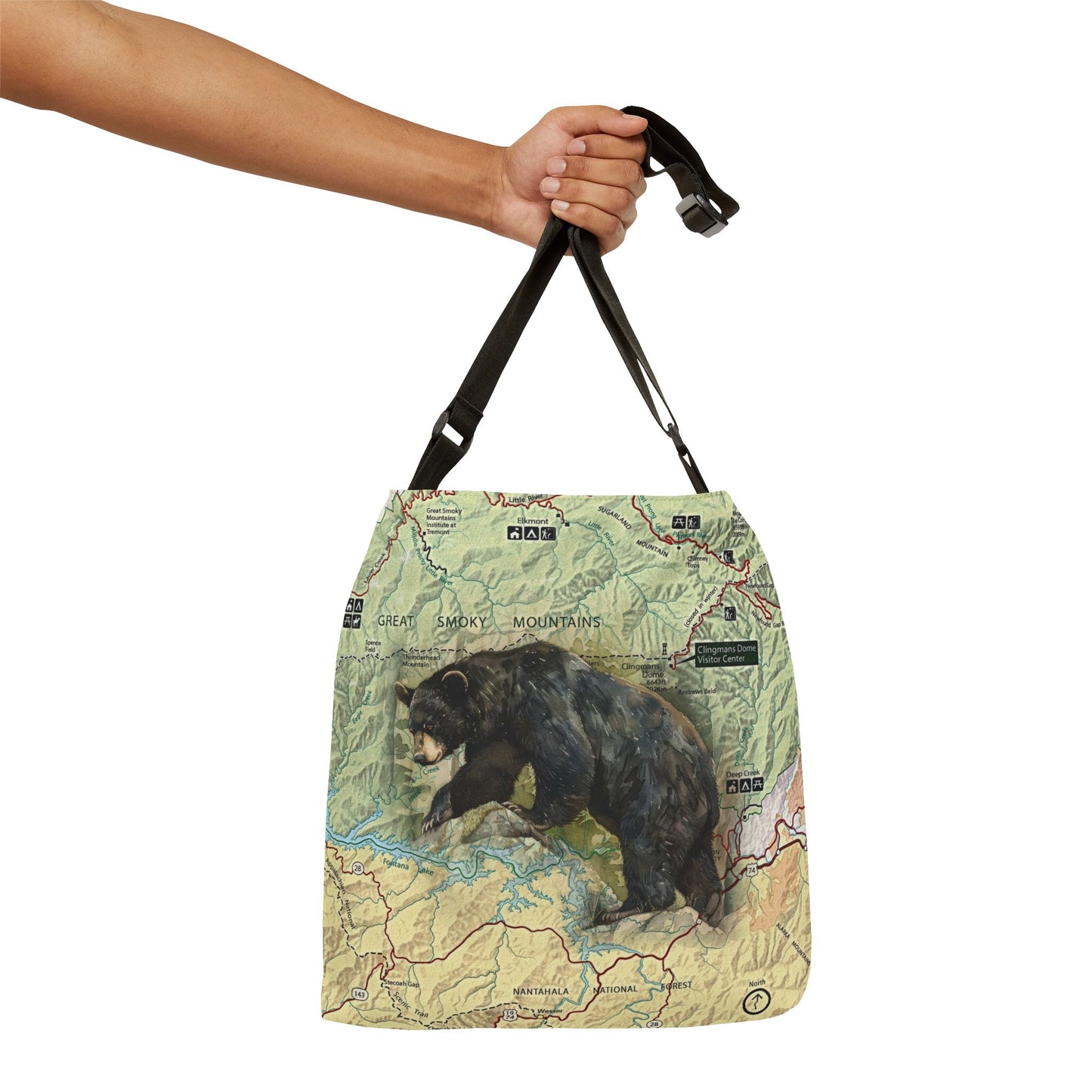 GREAT SMOKY MOUNTAINS NATIONAL PARK - Adjustable Tote Bag