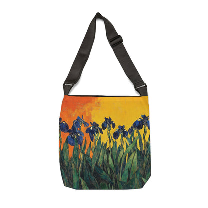Blue Iris  - Adjustable Tote Bag