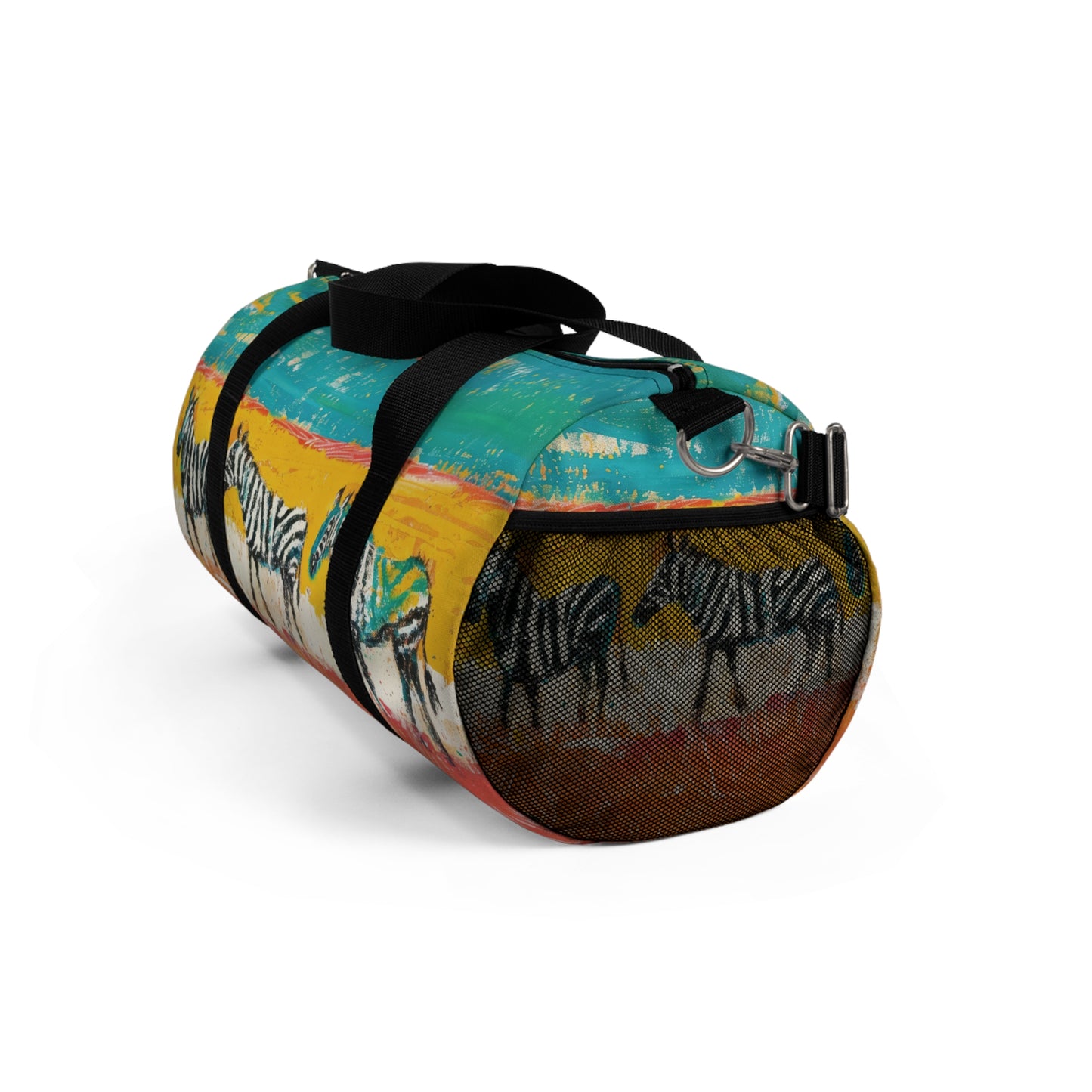 CRAYON PAINT ZEBRAS  - DUFFLE