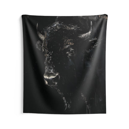 BROODING BISON - Wall Tapestry