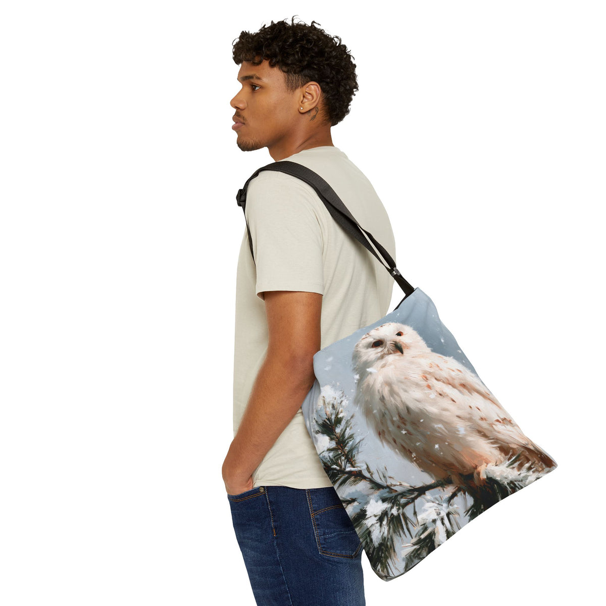 SNOWY OWL – Adjustable Tote Bag