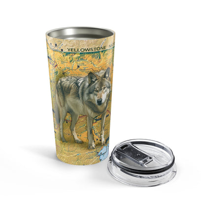 YELLOWSTONE NATIONAL PARK -  WOLF Tumbler 20oz