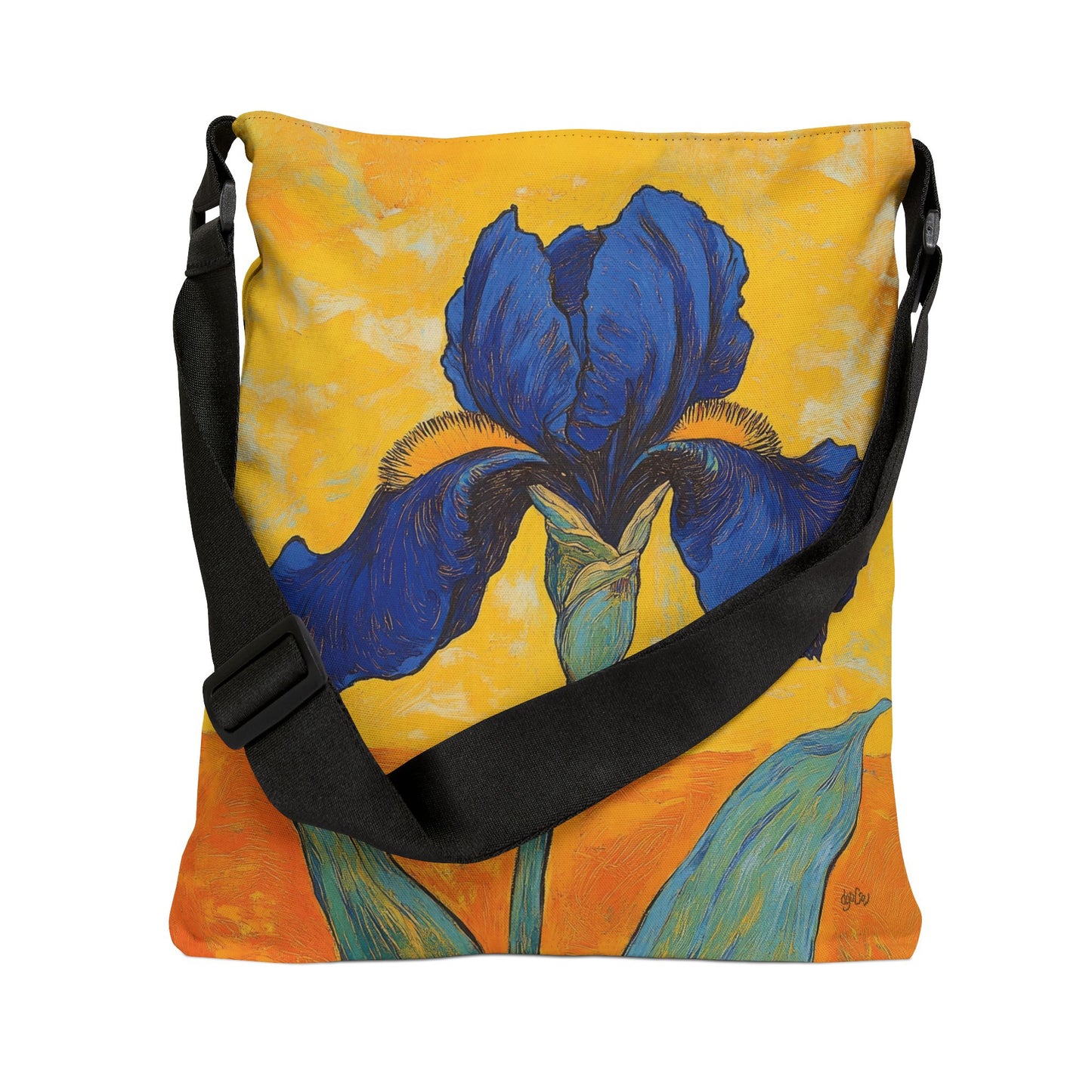 Blue Iris  - Adjustable Tote Bag