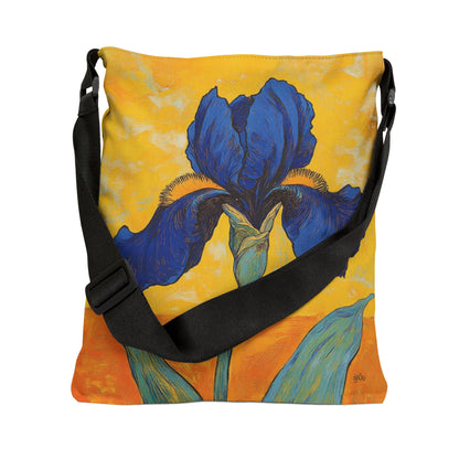 Blue Iris  - Adjustable Tote Bag